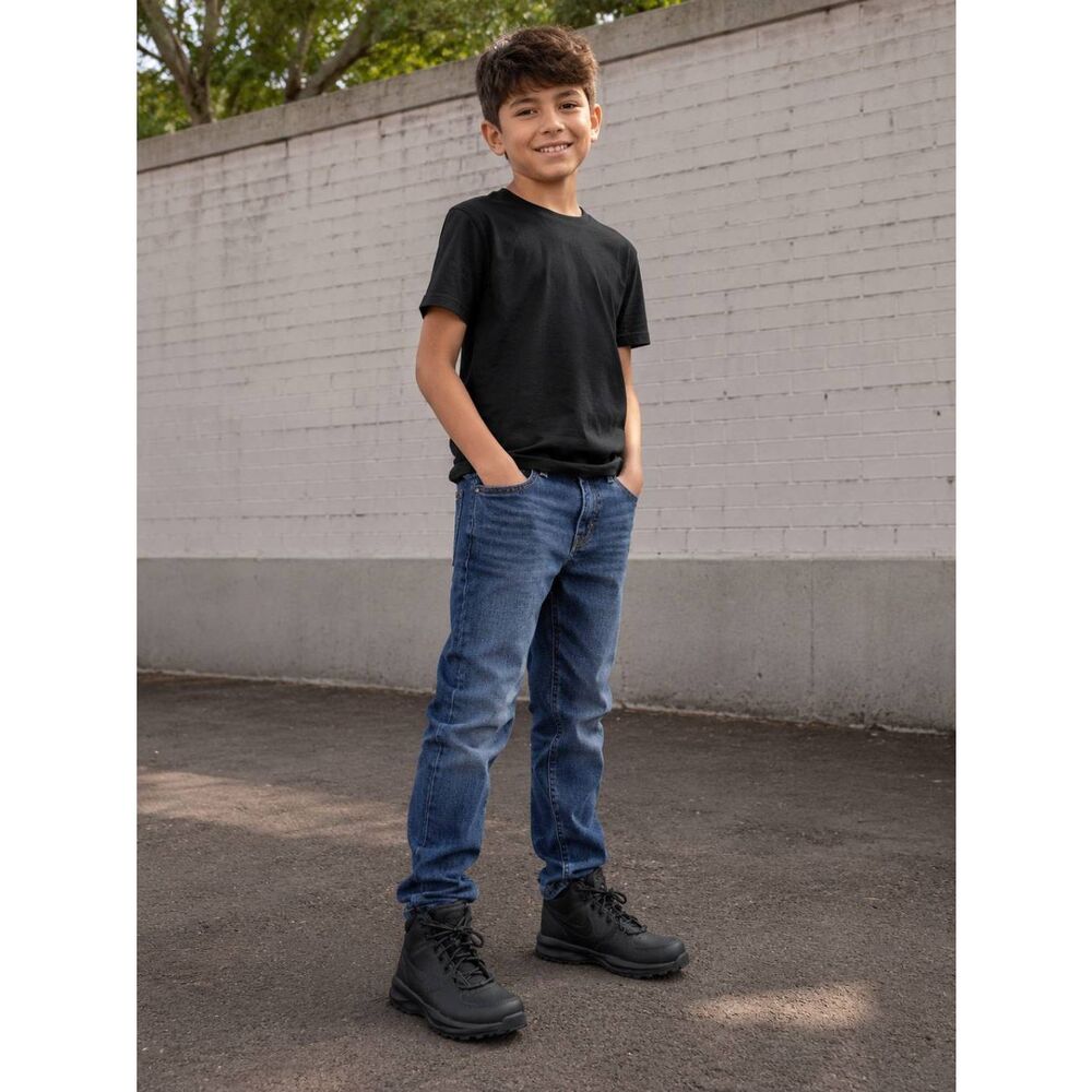 Nike Manoa Boys Black High Top Hiking Boots Trail Shoes Size 5Y New Without Box